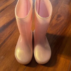 Pink rain boots size 6c